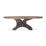 Dauphine 36" Round Bistro Table in Patagonia Marble with Black Base by Home Trends & Design at Eve Furniture