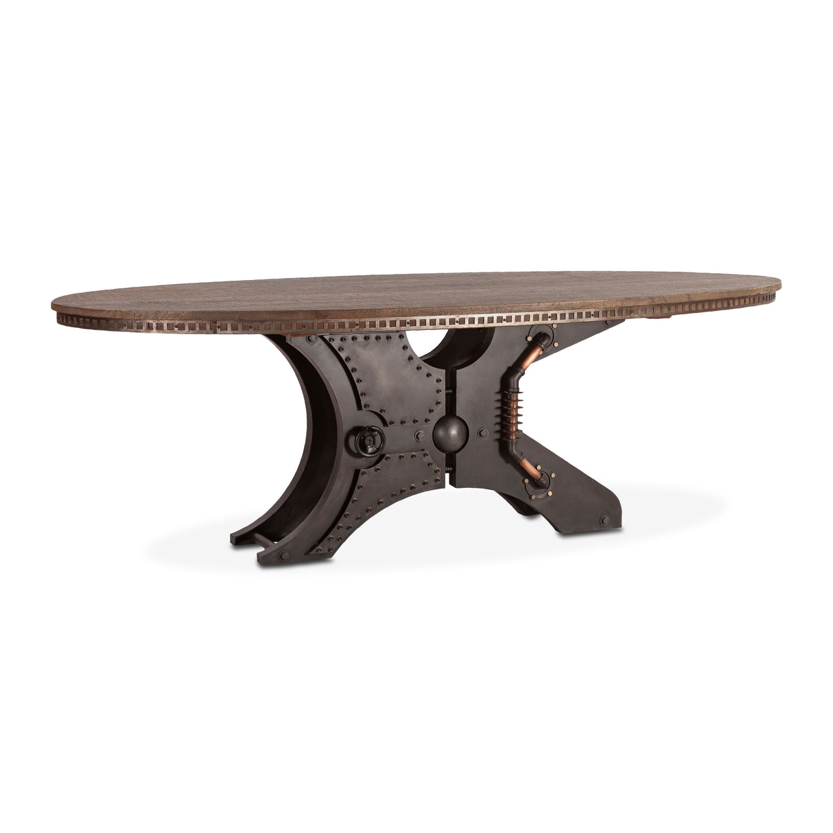 Dauphine 36" Round Bistro Table in Patagonia Marble with Black Base by Home Trends & Design at Eve Furniture