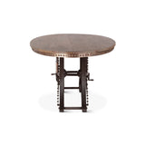 Dauphine 36" Round Bistro Table in Patagonia Marble with Black Base by Home Trends & Design at Eve Furniture