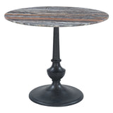Dauphine 36" Round Bistro Table in Tronex Travertine with Antique Patina Base by Home Trends & Design at Eve Furniture
