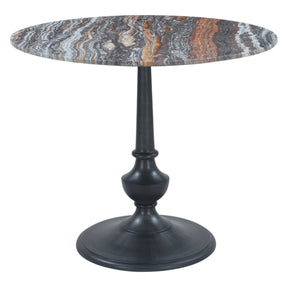 Dauphine 36" Round Bistro Table in Tronex Travertine with Antique Patina Base by Home Trends & Design at Eve Furniture