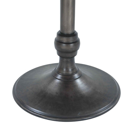 Dauphine 50" Round Dining Table in Dark Emperador Marble with Aged Brass Base by Home Trends & Design at Eve Furniture