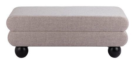 Davao Gray Bench by Zuomod at Eve Furniture
