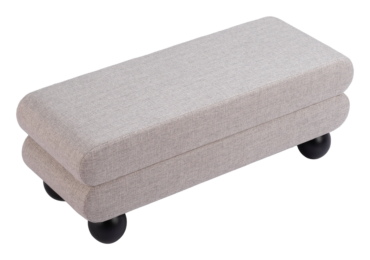Davao Gray Bench by Zuomod at Eve Furniture