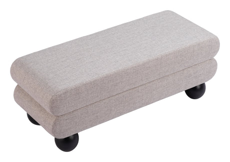 Davao Gray Bench by Zuomod at Eve Furniture
