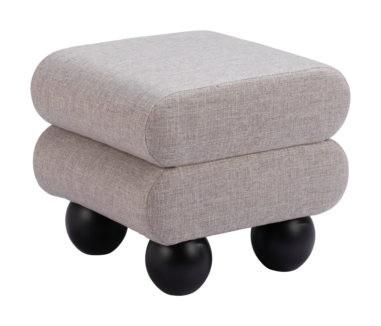 Davao Gray Ottoman by Zuomod at Eve Furniture
