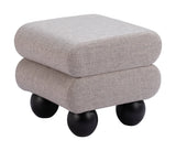 Davao Gray Ottoman by Zuomod at Eve Furniture