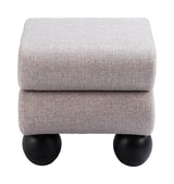 Davao Gray Ottoman by Zuomod at Eve Furniture