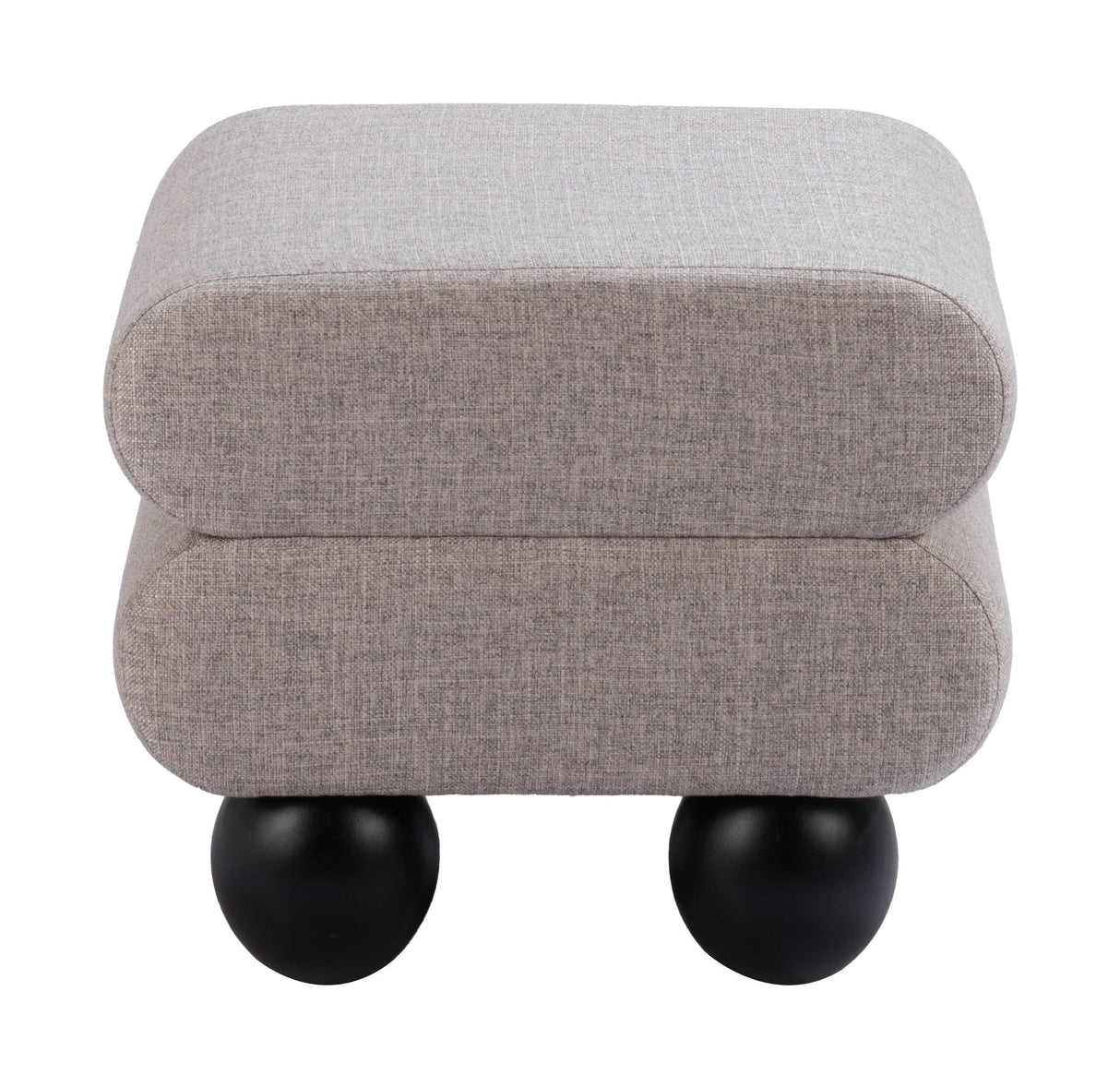 Davao Gray Ottoman by Zuomod at Eve Furniture