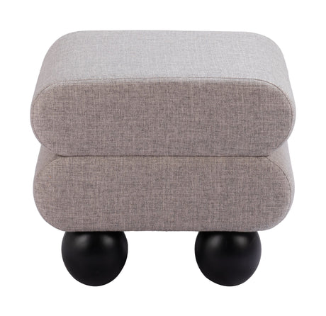 Davao Gray Ottoman by Zuomod at Eve Furniture
