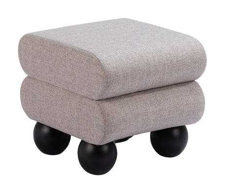 Davao Gray Ottoman by Zuomod at Eve Furniture