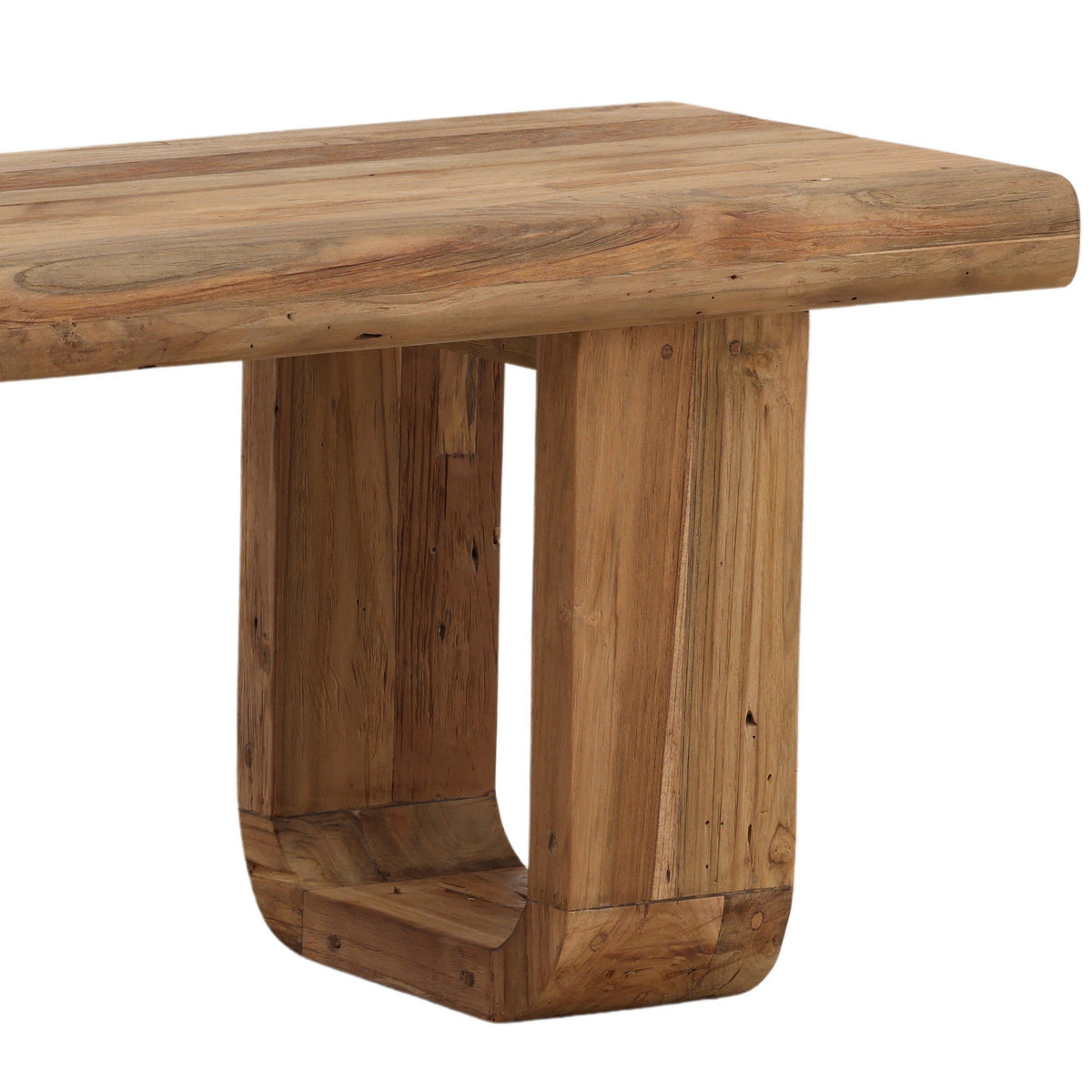 Daven Outdoor Dining Bench, Natural by Dovetail at Eve Furniture