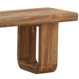 Daven Outdoor Dining Bench, Natural by Dovetail at Eve Furniture