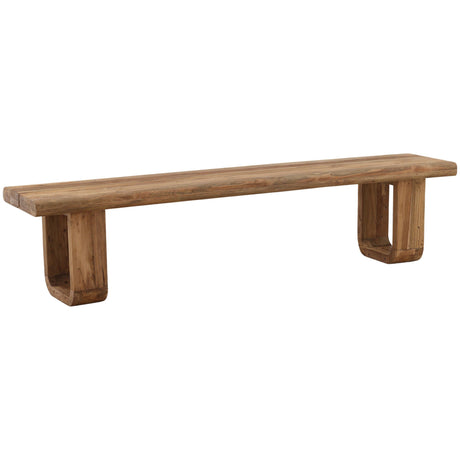 Daven Outdoor Dining Bench, Natural by Dovetail at Eve Furniture