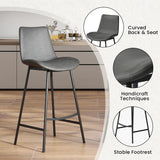 Davenport Grey Upholstered Barstool