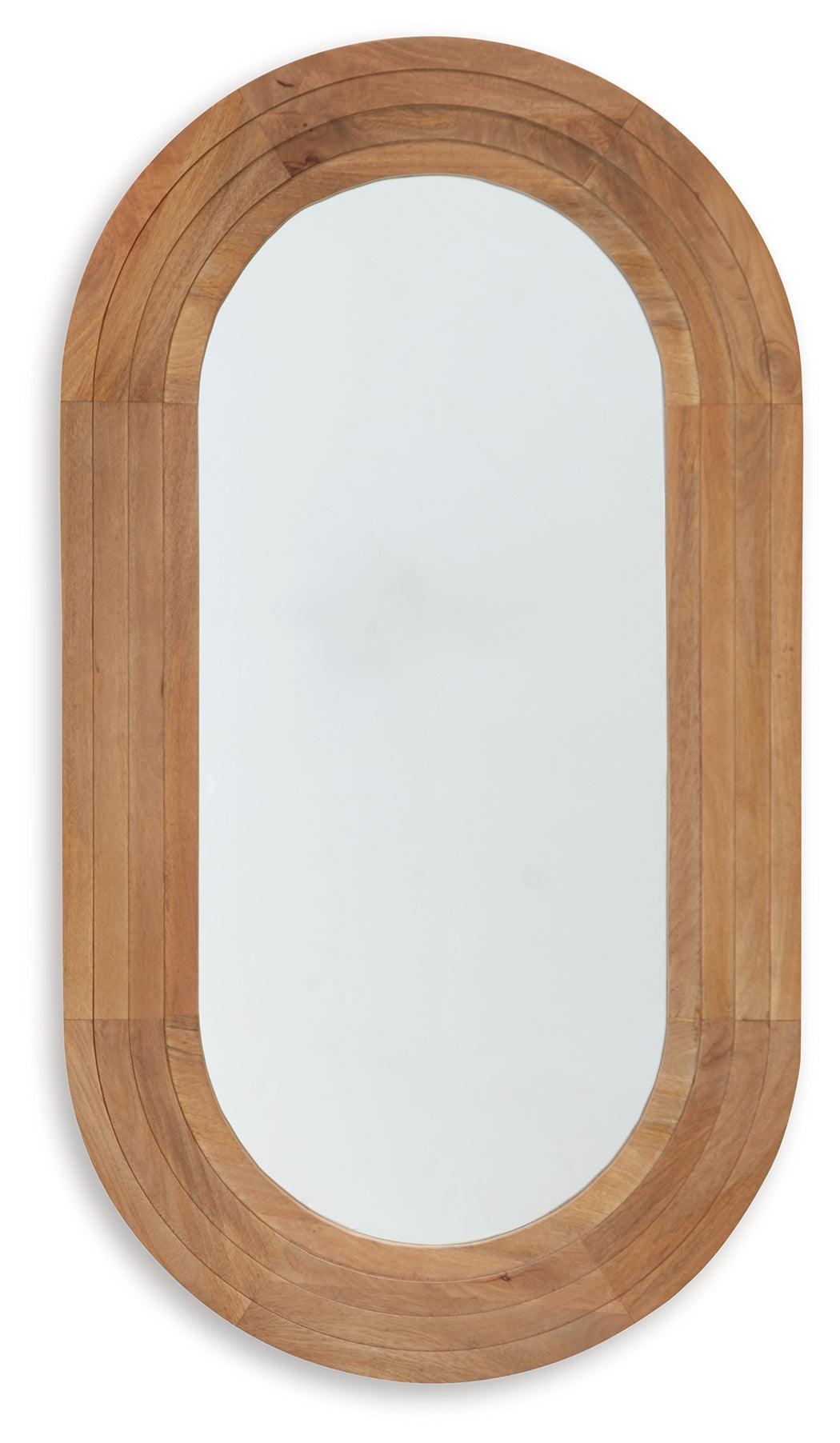 Daverly Brown Accent Mirror by Ashley at Eve Furniture