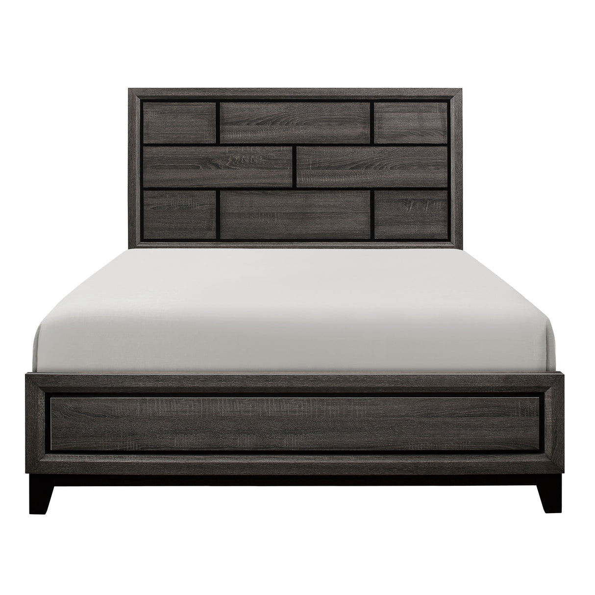 Davi Gray California King Panel Bed by Homelegance at Eve Furniture