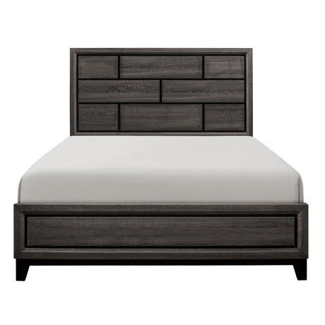 Davi Gray California King Panel Bed by Homelegance at Eve Furniture