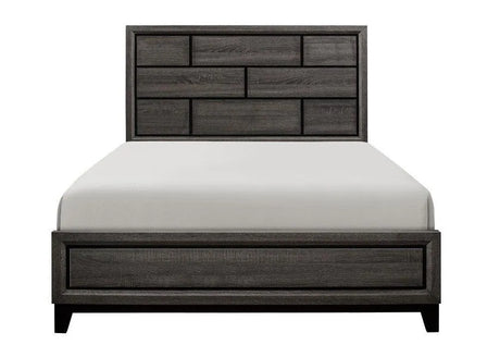 Davi Gray Full Panel Bed by Homelegance at Eve Furniture