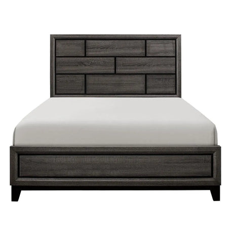 Davi Gray Panel Bedroom Set by Homelegance at Eve Furniture