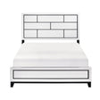 Davi White California King Panel Bed by Homelegance at Eve Furniture