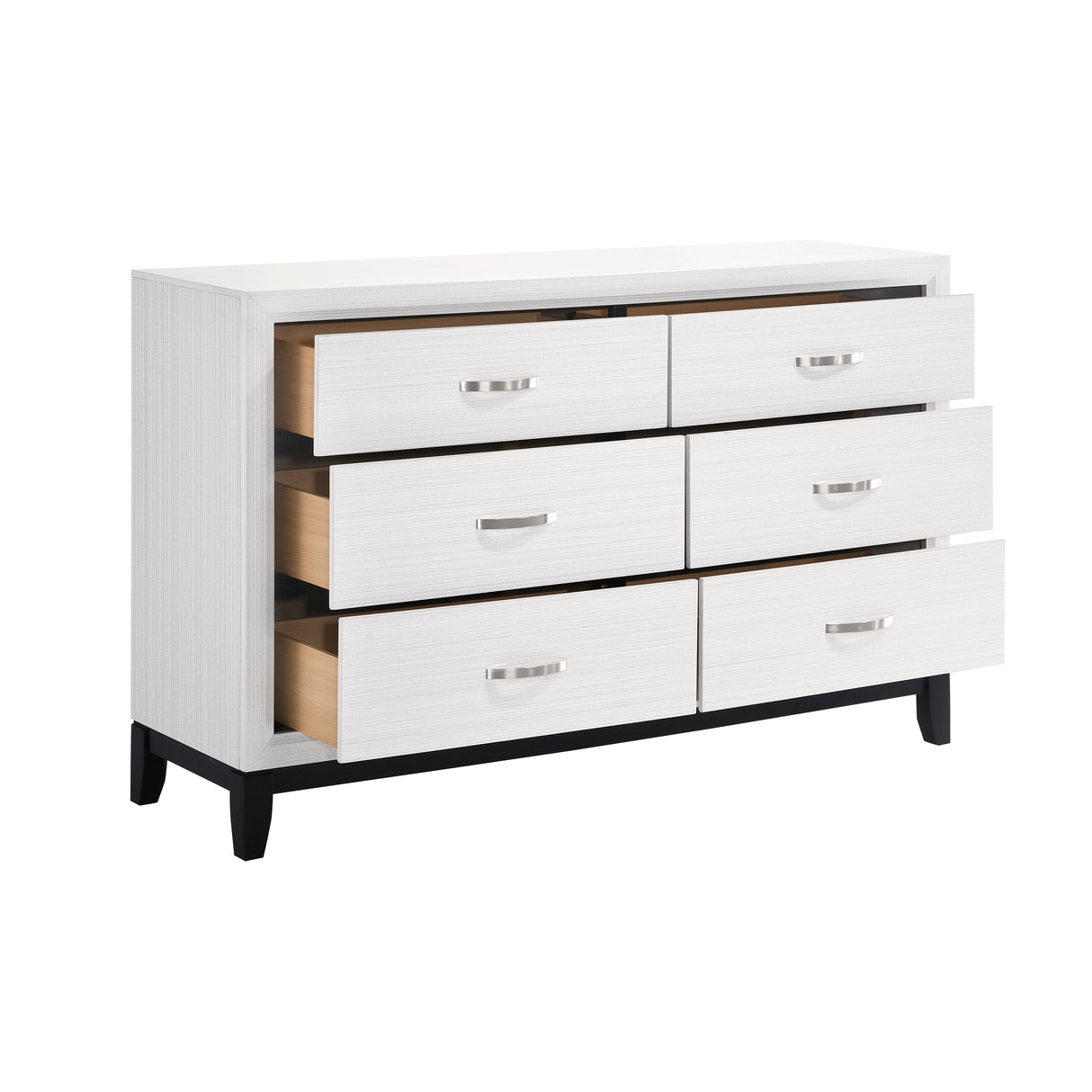 Davi White Dresser by Homelegance at Eve Furniture