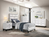 Davi White Dresser by Homelegance at Eve Furniture