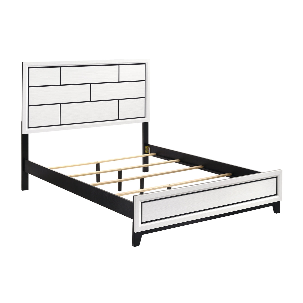 Davi White King Panel Bed by Homelegance at Eve Furniture