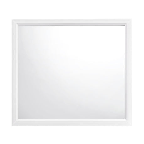 Davi White Mirror (Mirror Only) by Homelegance at Eve Furniture