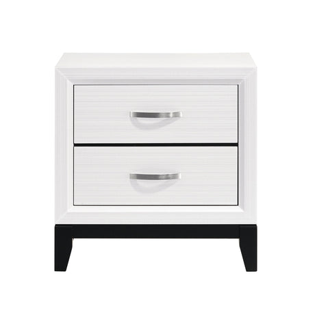 Davi White Nightstand by Homelegance at Eve Furniture