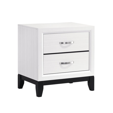 Davi White Nightstand by Homelegance at Eve Furniture