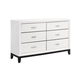 Davi White Panel Bedroom Set by Homelegance at Eve Furniture