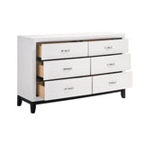 Davi White Panel Bedroom Set by Homelegance at Eve Furniture