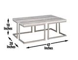 David 3-Piece Set (Cocktail & 2 End Tables) by Steve Silver at Eve Furniture