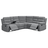 David Smoke Upholstered Reclining Sectional Sofa by Coaster at Eve Furniture