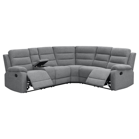 David Smoke Upholstered Reclining Sectional Sofa by Coaster at Eve Furniture