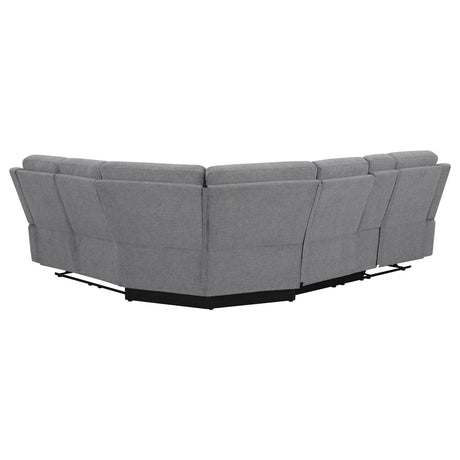 David Smoke Upholstered Reclining Sectional Sofa by Coaster at Eve Furniture