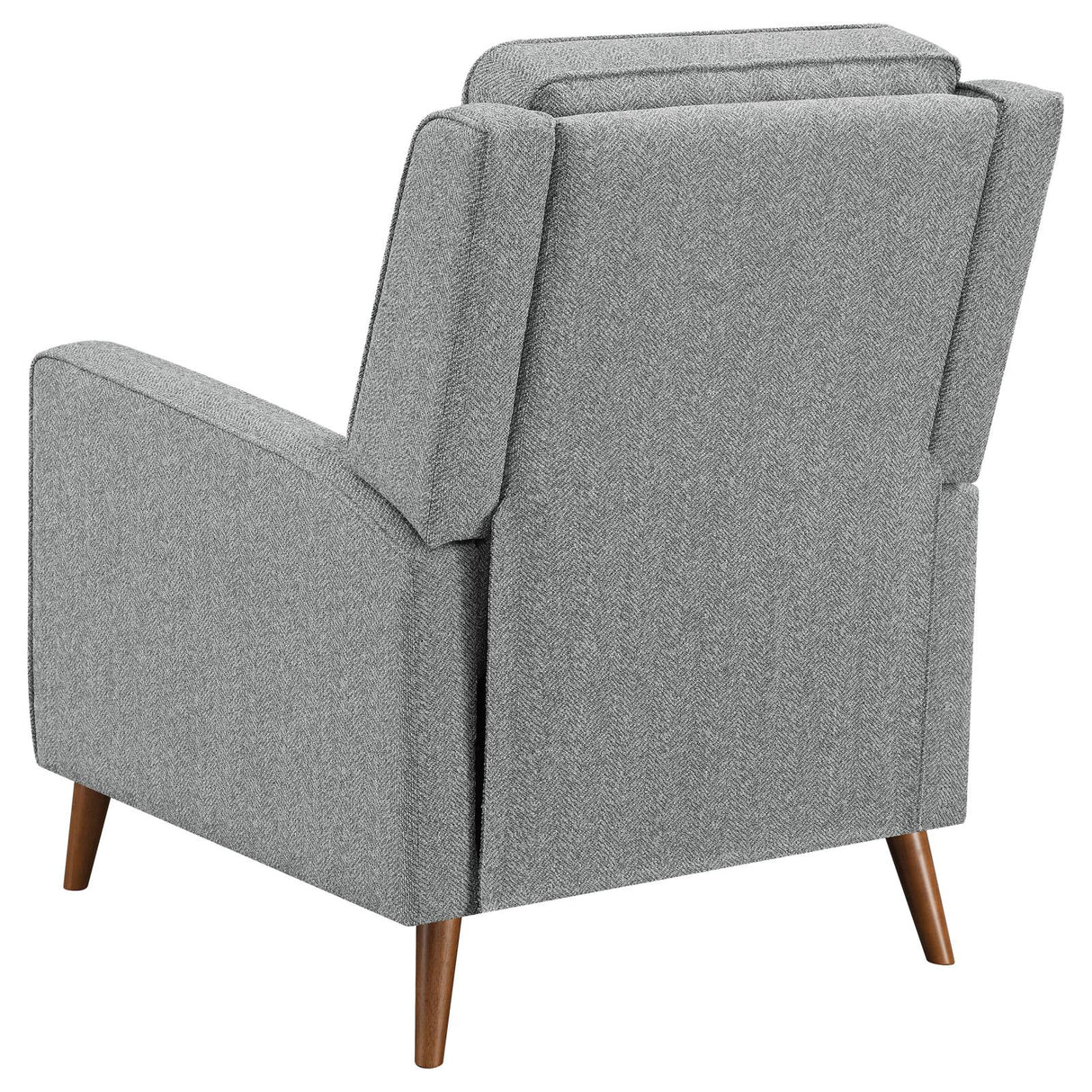 Davidson Upholstered Tufted Push Back Recliner Gray