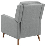 Davidson Upholstered Tufted Push Back Recliner Gray