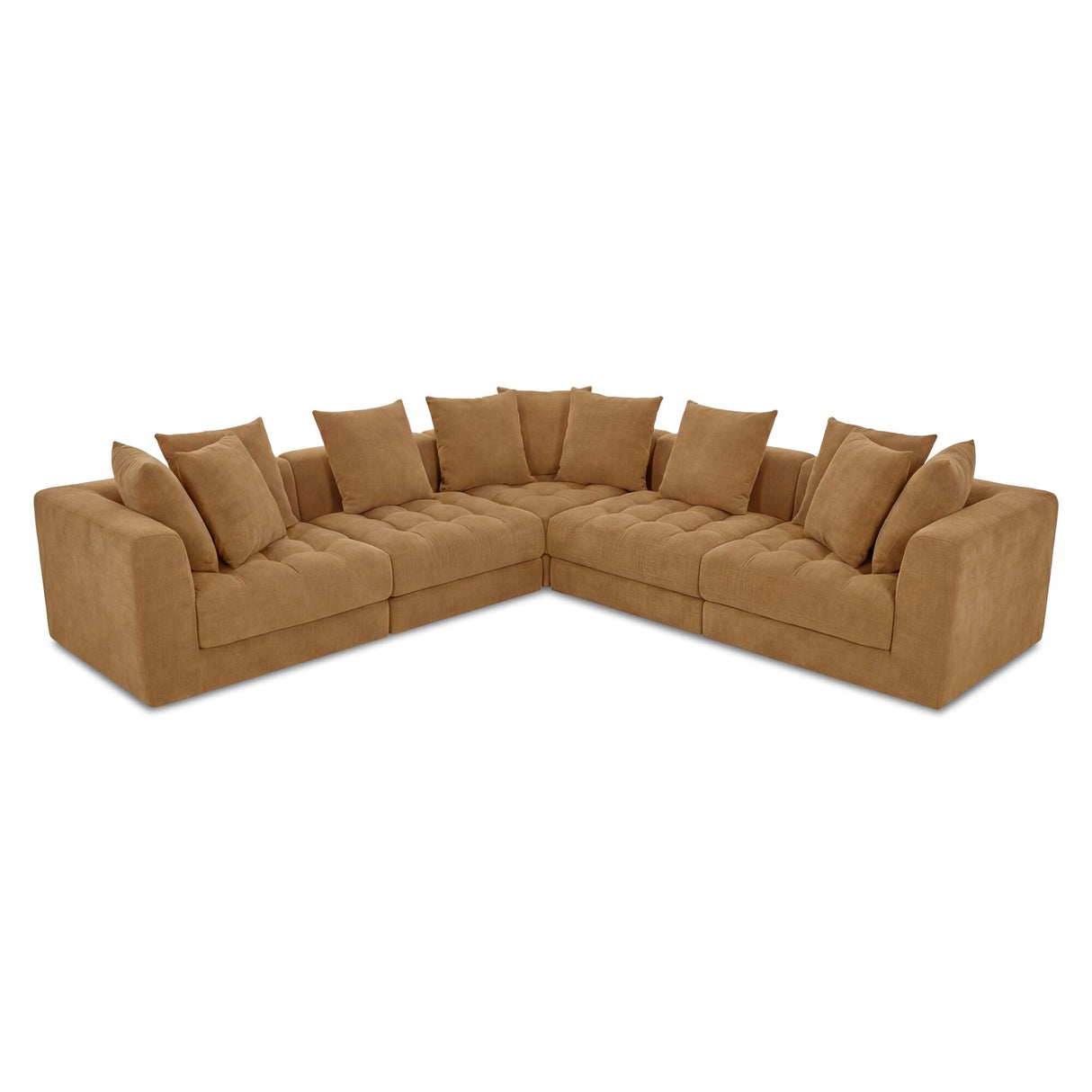 Davie Golden Yellow Classic L Modular Sectional by MOES at Eve Furniture