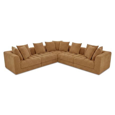 Davie Golden Yellow Classic L Modular Sectional by MOES at Eve Furniture