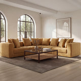 Davie Golden Yellow Classic L Modular Sectional by MOES at Eve Furniture