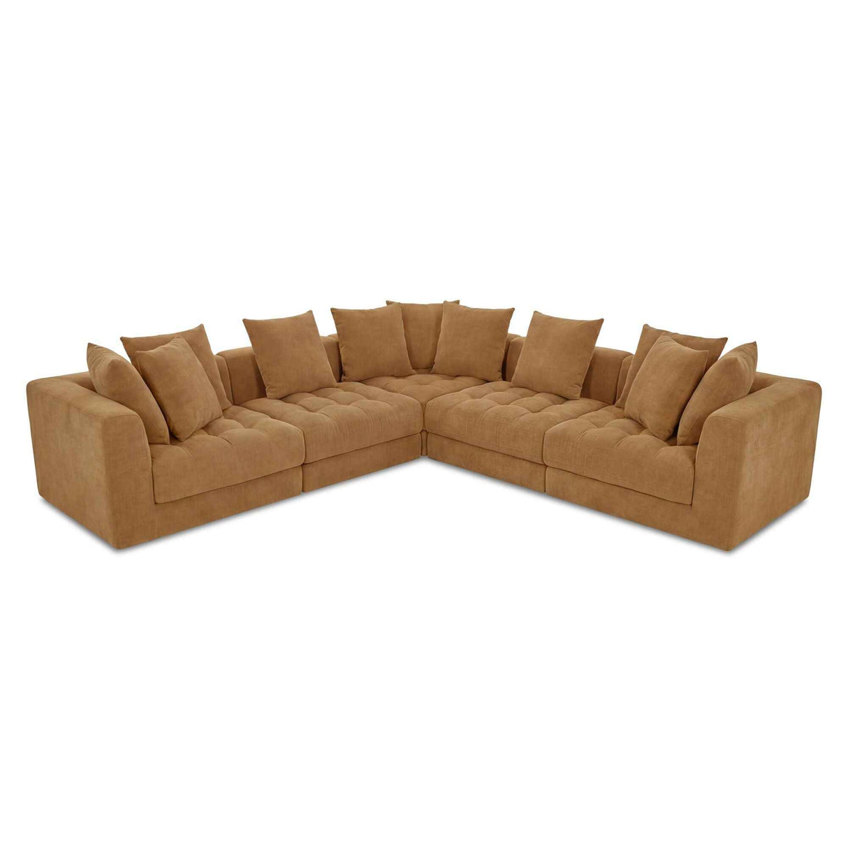 Davie Golden Yellow Classic L Modular Sectional by Moe's Home at Eve Furniture