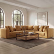 Davie Golden Yellow Classic L Modular Sectional by Moe's Home at Eve Furniture