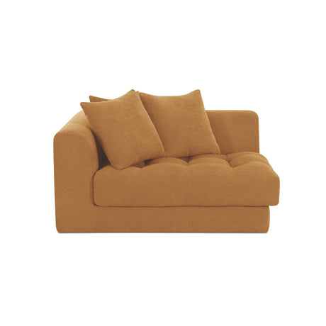 Davie Golden Yellow Left Arm Facing Chair by MOES at Eve Furniture