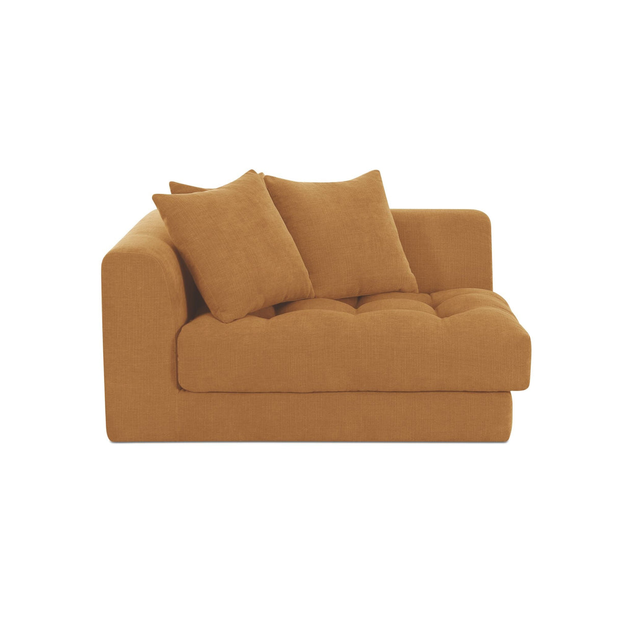 Davie Golden Yellow Left Arm Facing Chair by Moe's Home at Eve Furniture