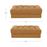 Davie Golden Yellow Ottoman by MOES at Eve Furniture
