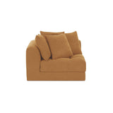 Davie Golden Yellow Right Arm Facing Chair by Moe's Home at Eve Furniture