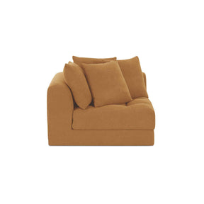 Davie Golden Yellow Right Arm Facing Chair by Moe's Home at Eve Furniture
