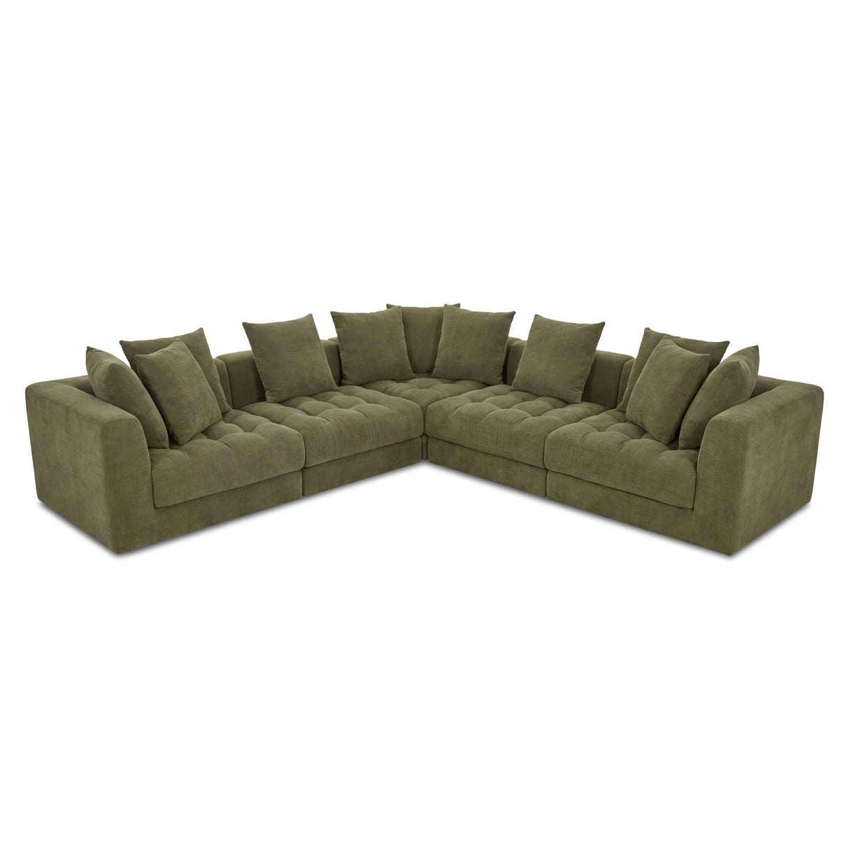 Davie Olive Classic L Modular Sectional by Moe's Home at Eve Furniture